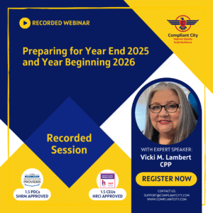 Preparing for Year End 2025 and Year Beginning 2026