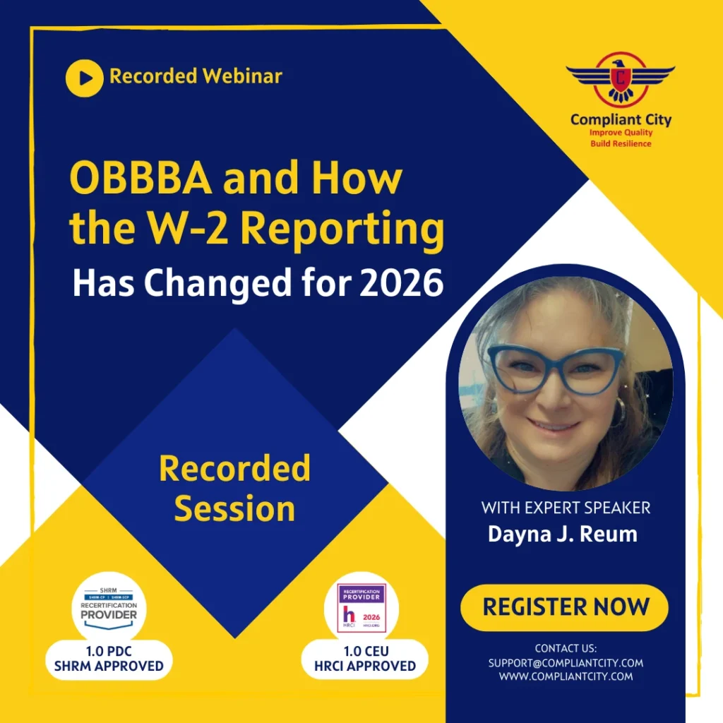 OBBBA and How the W-2 Reporting _Dayna J. Reum_compliant city