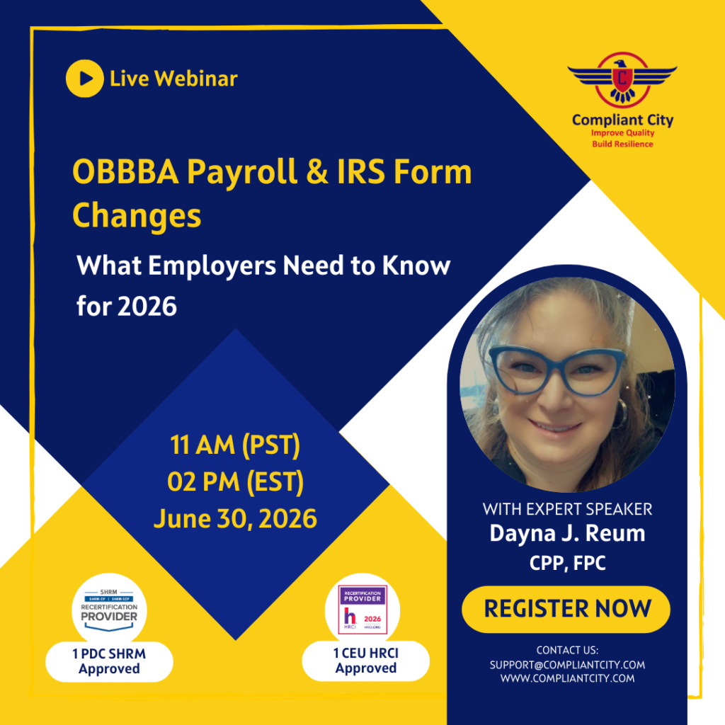 OBBBA Payroll & IRS Form Changes